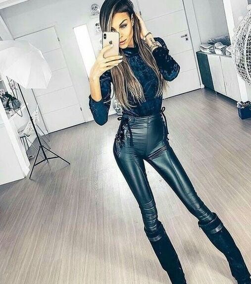 Black Leather Pants - by Redbull