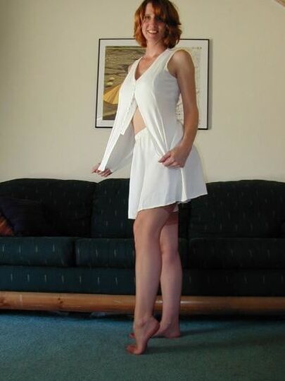 Wife in tan stockings