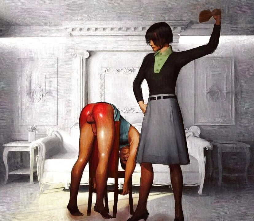 Spank man cartoons
