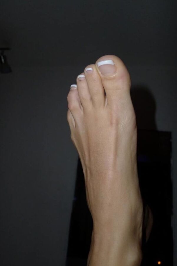 feet and nylon