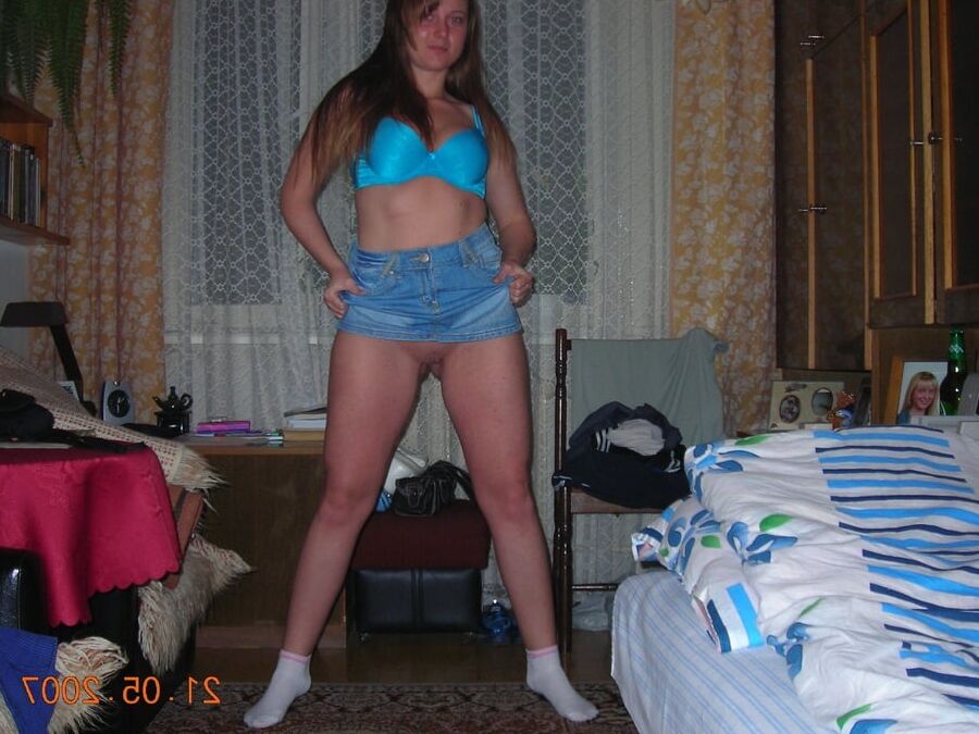 Slutty Eastern European blonde loves abuse