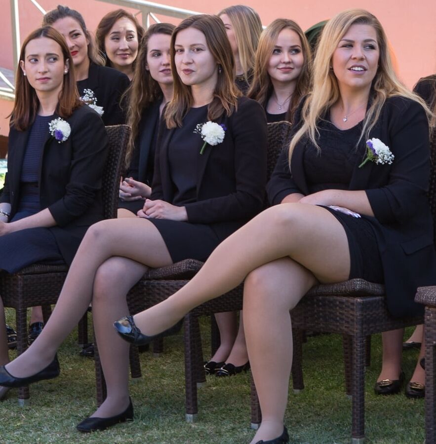 Spanish Graduation Girls in Pantyhose Part