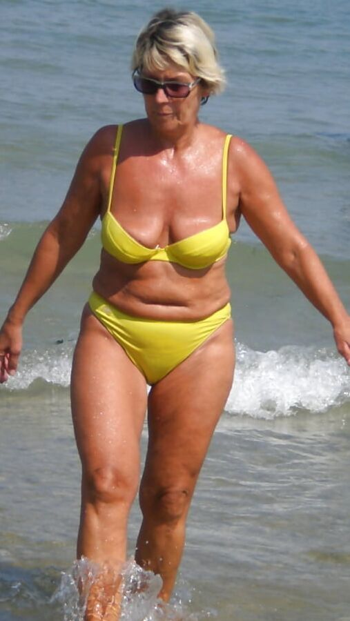 sexy granny in bikini