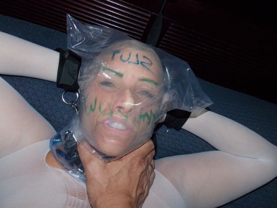 White Pantyhose Encased Pig