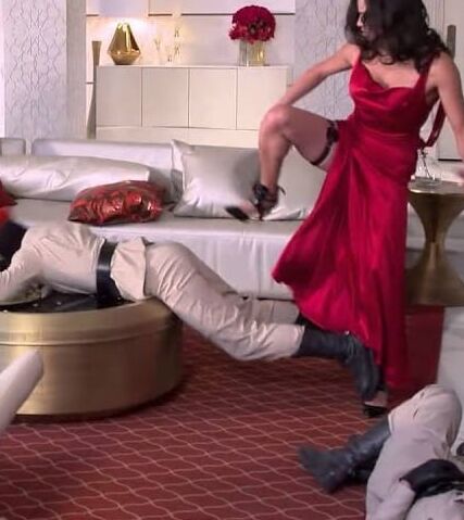Brunette Humiliates Villainess And Her Henchwomen