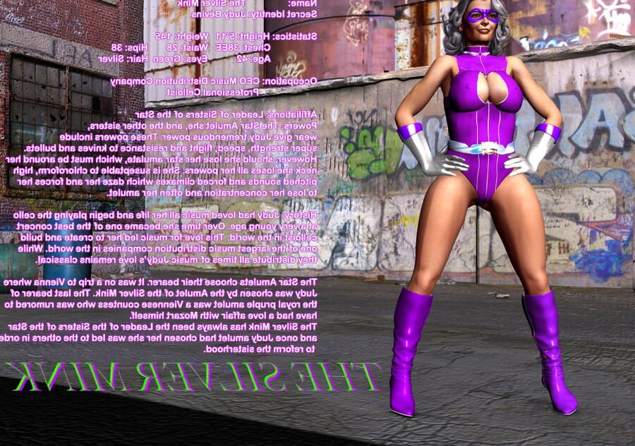 Sexy MILF turned into hardcore D superheroine
