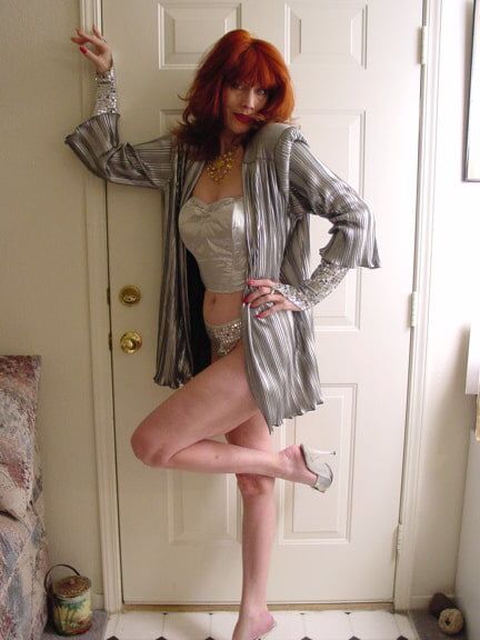 Mature red head granny