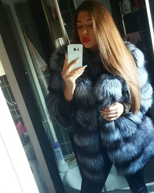 woman in fur coat