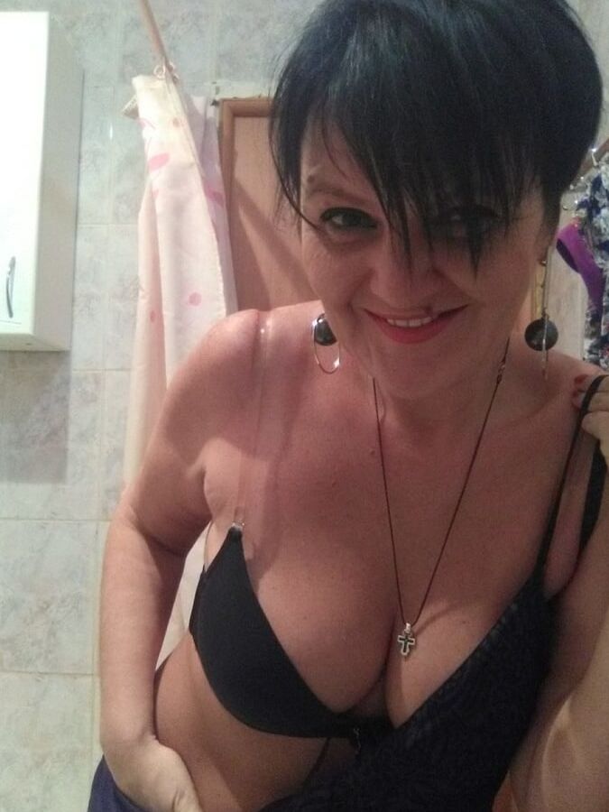 Russian skinny Mature woman.