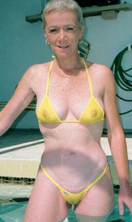 Yellow bikini