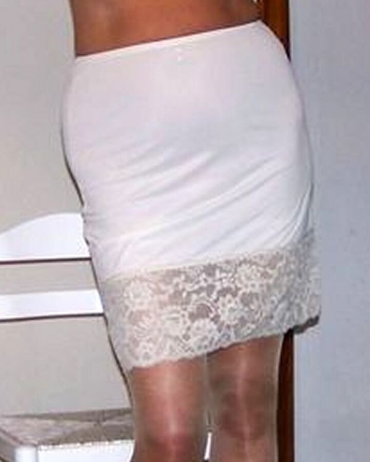 Sexy Lingerie Lacy Half And Full Slips Silky Stockings