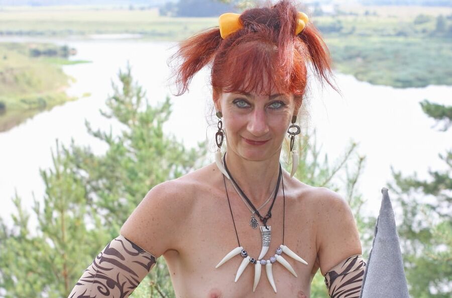 Savage Girl with Spear