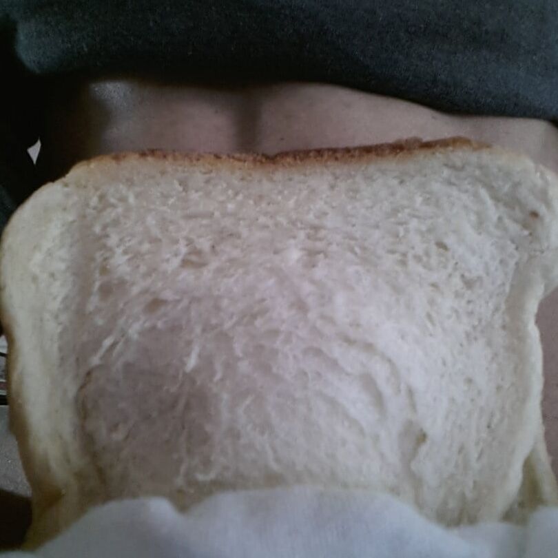 Thicker toast white bread woman