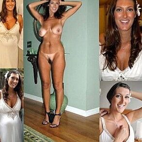 Brides dressed undressed