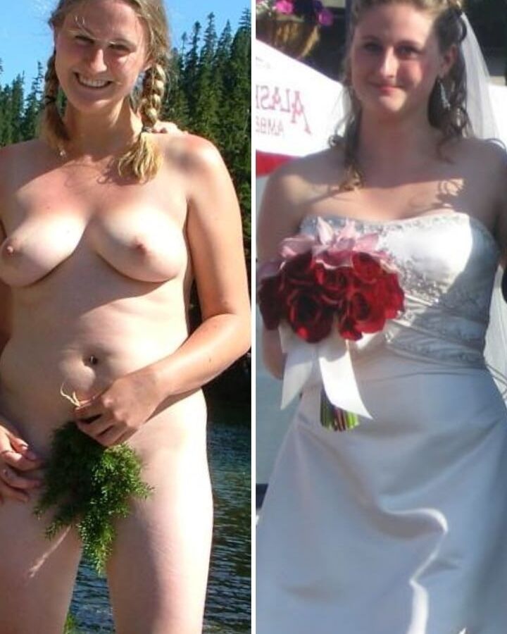 Brides dressed undressed