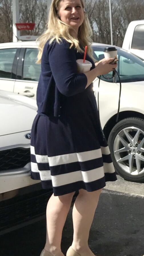 Thick legs beautiful plus size blonde