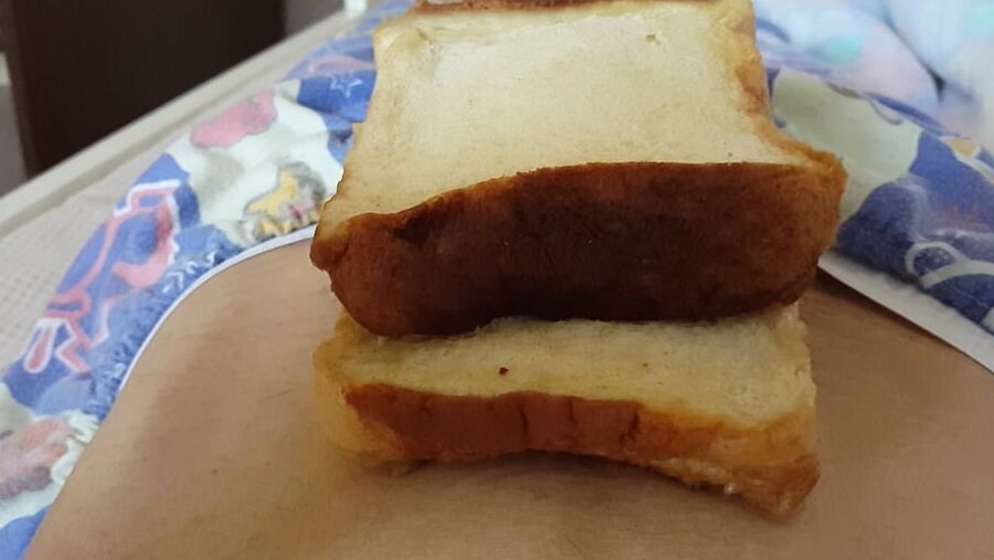 Thicker toast white bread woman