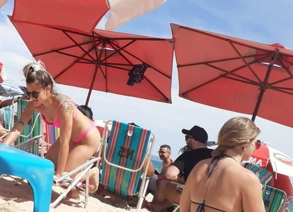 Primas na praia