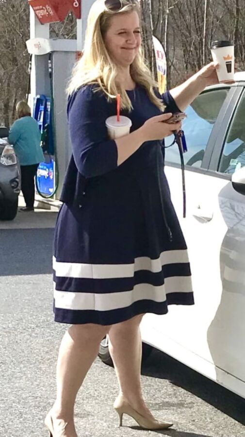 Thick legs beautiful plus size blonde