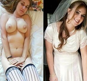 Brides dressed undressed