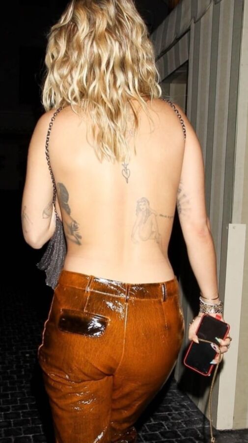 Rita Ora In Sexy Leather And Sheer Top!