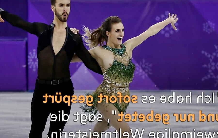 Gabriella Papadakis oops Olympiques Games feb