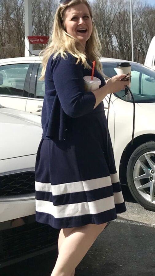 Thick legs beautiful plus size blonde