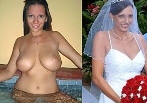 Brides dressed undressed