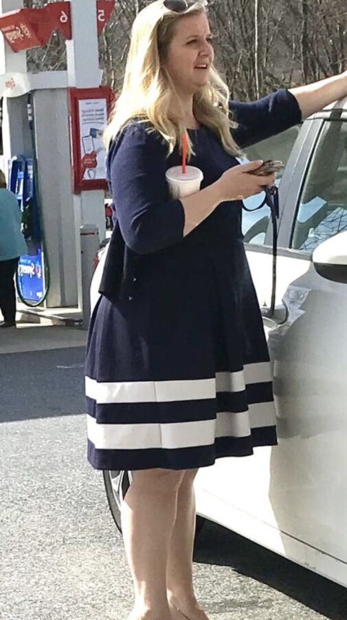 Thick legs beautiful plus size blonde