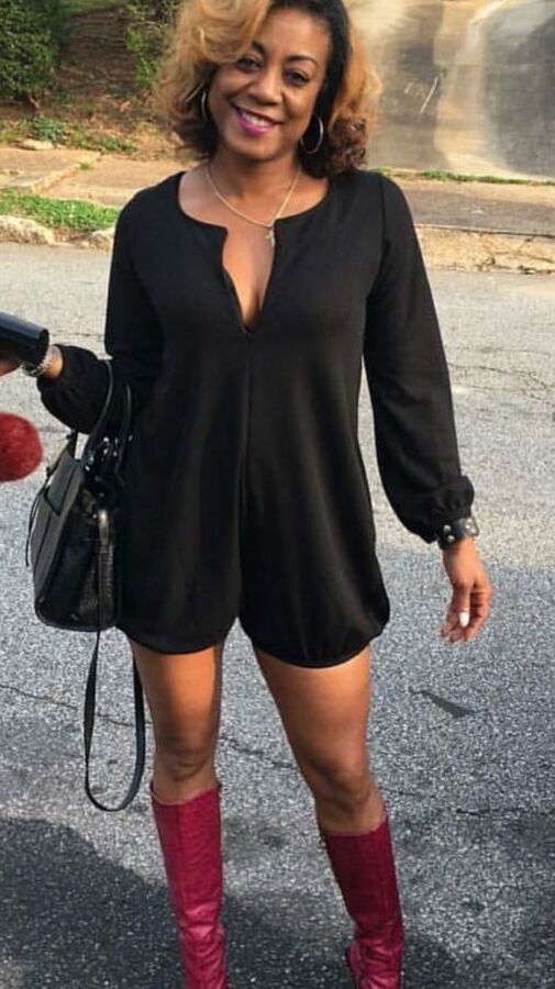 Ebony Goddess wearing Boots no.