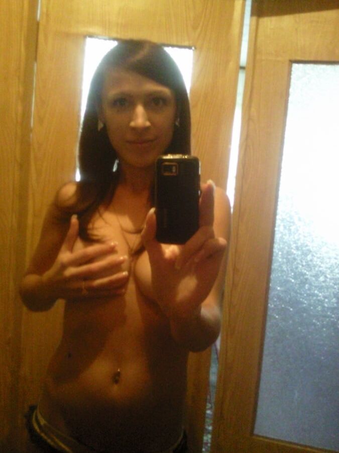 Sexy brunette with nice nipples