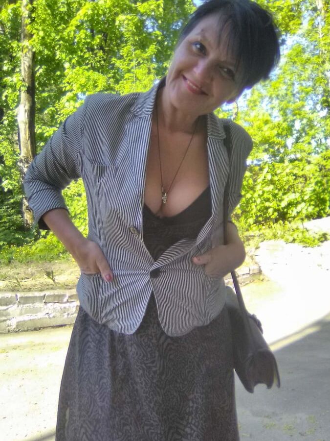 Russian skinny Mature woman.