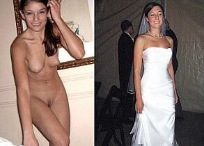 Brides dressed undressed