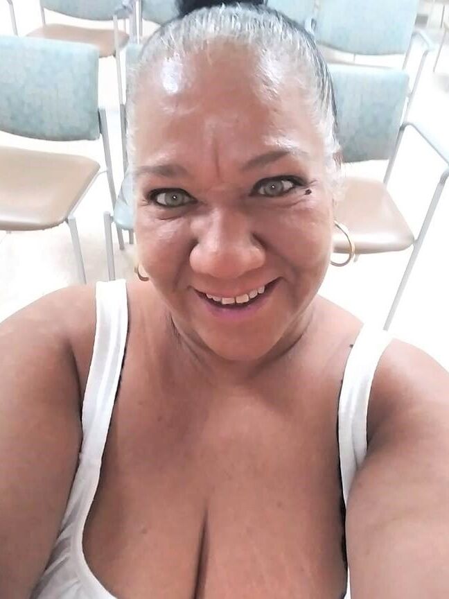 Granny face for cum splattered