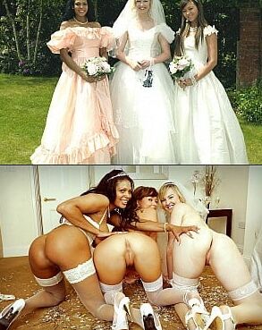 Brides dressed undressed