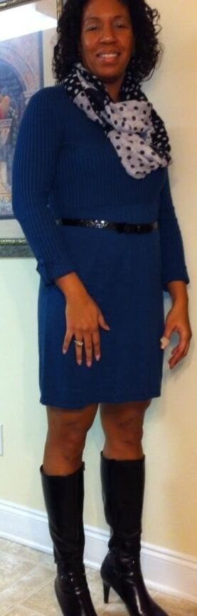 Ebony Goddess wearing Boots no.