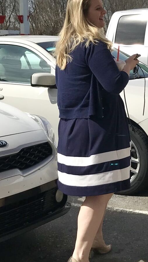 Thick legs beautiful plus size blonde
