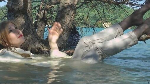 wet pantyhose