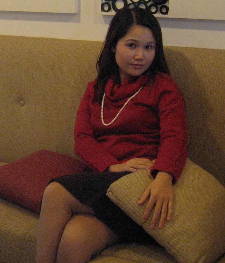 Cute Chinese Wife - Tan Pantyhose