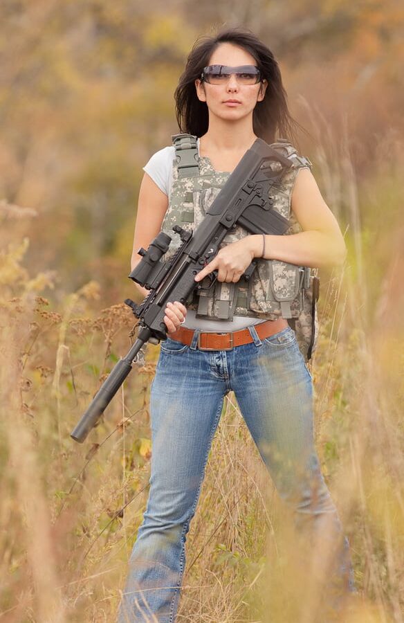 Ladies with Guns (clothed)