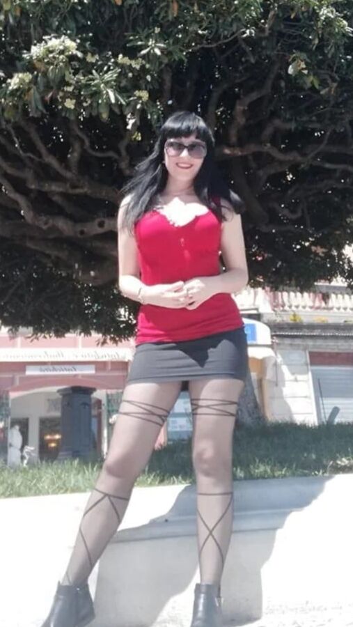 Slut friends pantyhose top