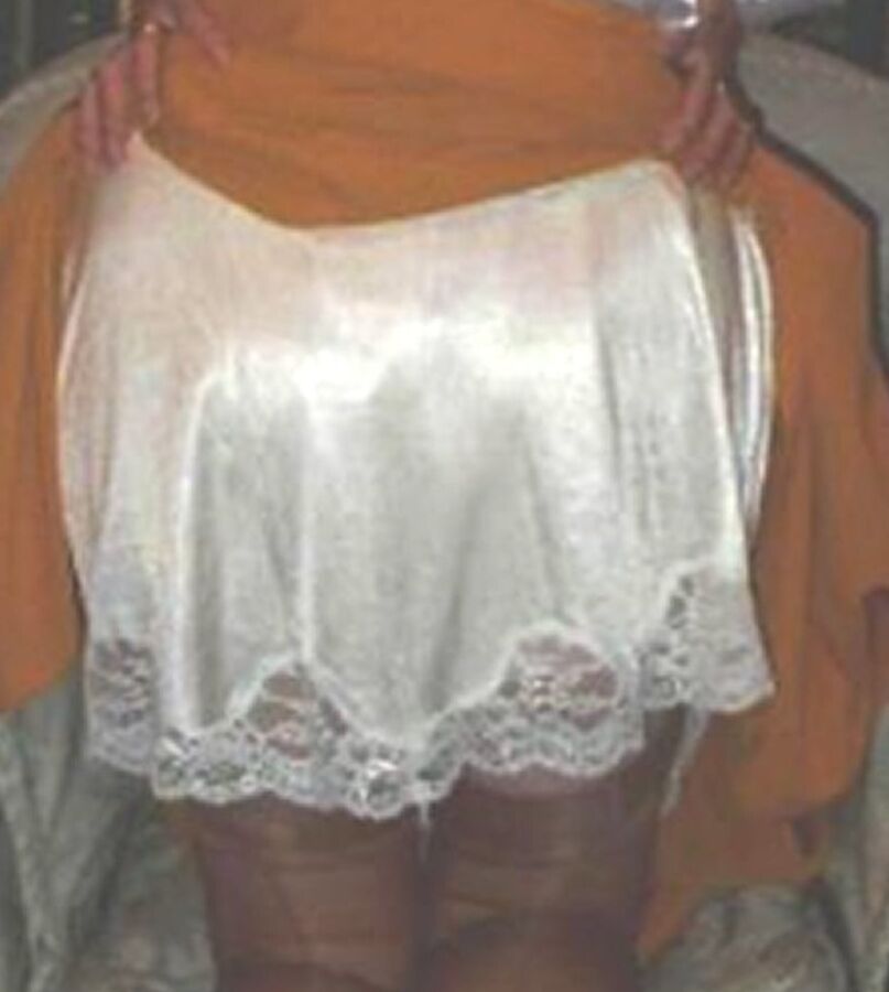 Sexy Lingerie Lacy Slips Stockings Garters Silky Panties