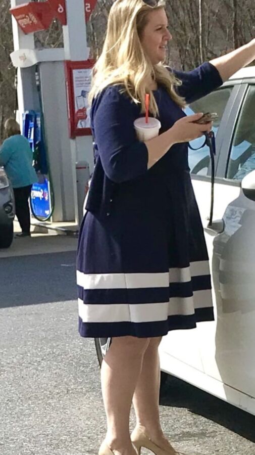 Thick legs beautiful plus size blonde