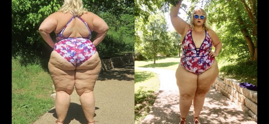 BBW Girl in Swimsuit