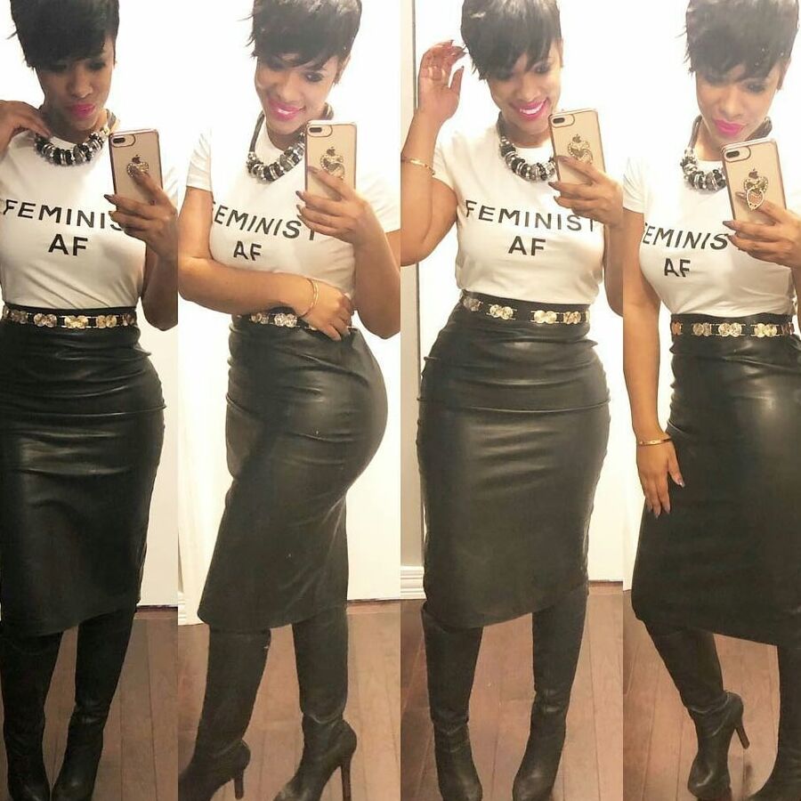Ebony Goddess wearing Boots no.