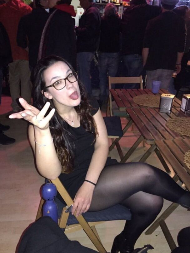 Slut friends pantyhose top