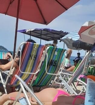 Primas na praia