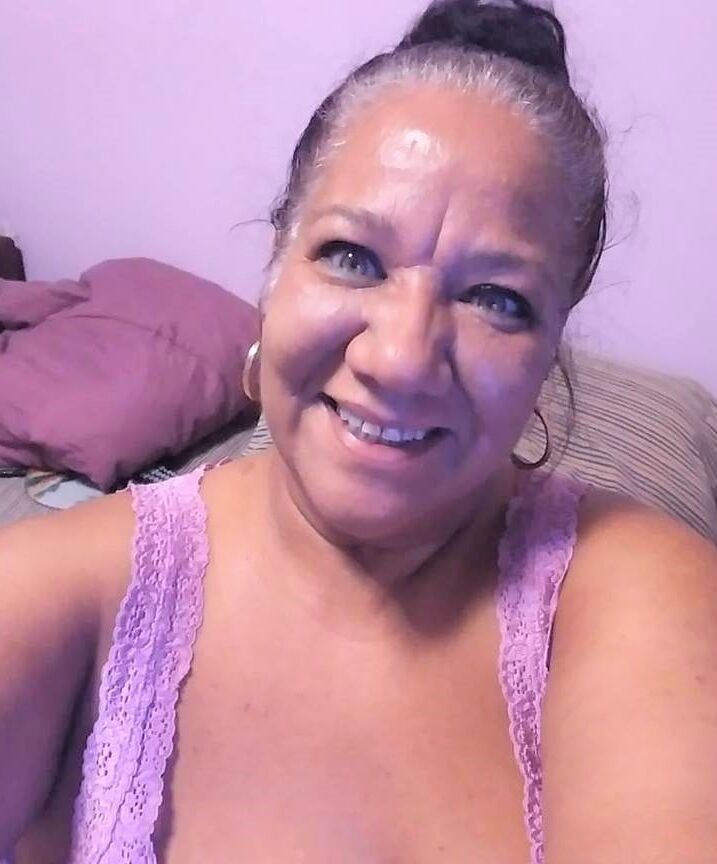 Granny face for cum splattered