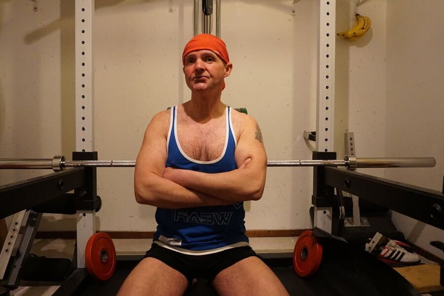 Sport pose.