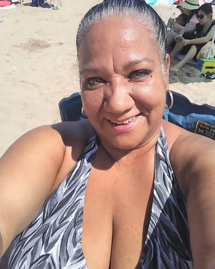 Granny face for cum splattered